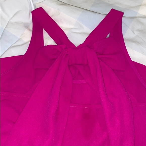 Pink bow back tank - Picture 3 of 4
